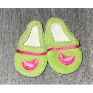American Girl Wellie Wishers Green Enchanted Garden Bird Slippers